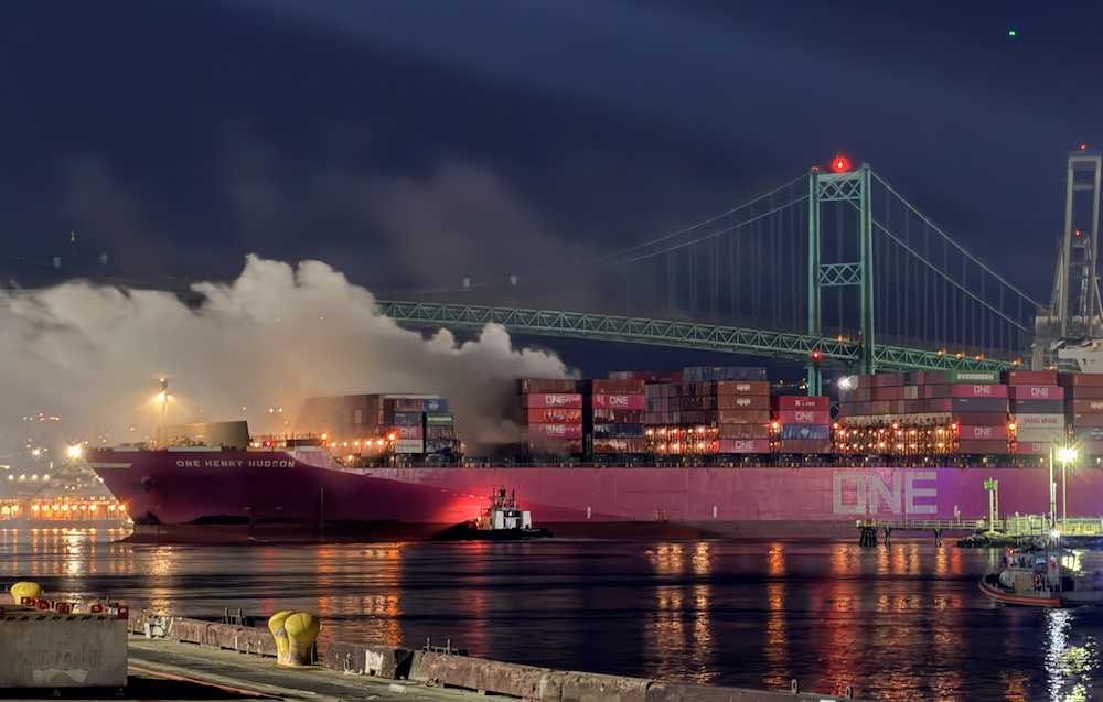 Fire on ONE Henry Hudson Contained at Port of Los Angeles; Operations Restored